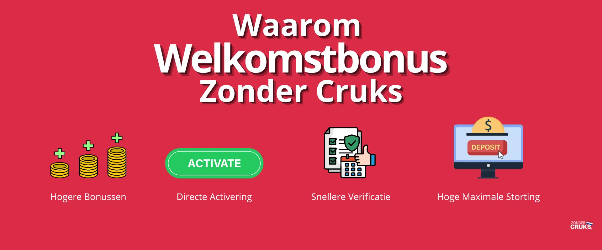 Welkomstbonus zonder cruks