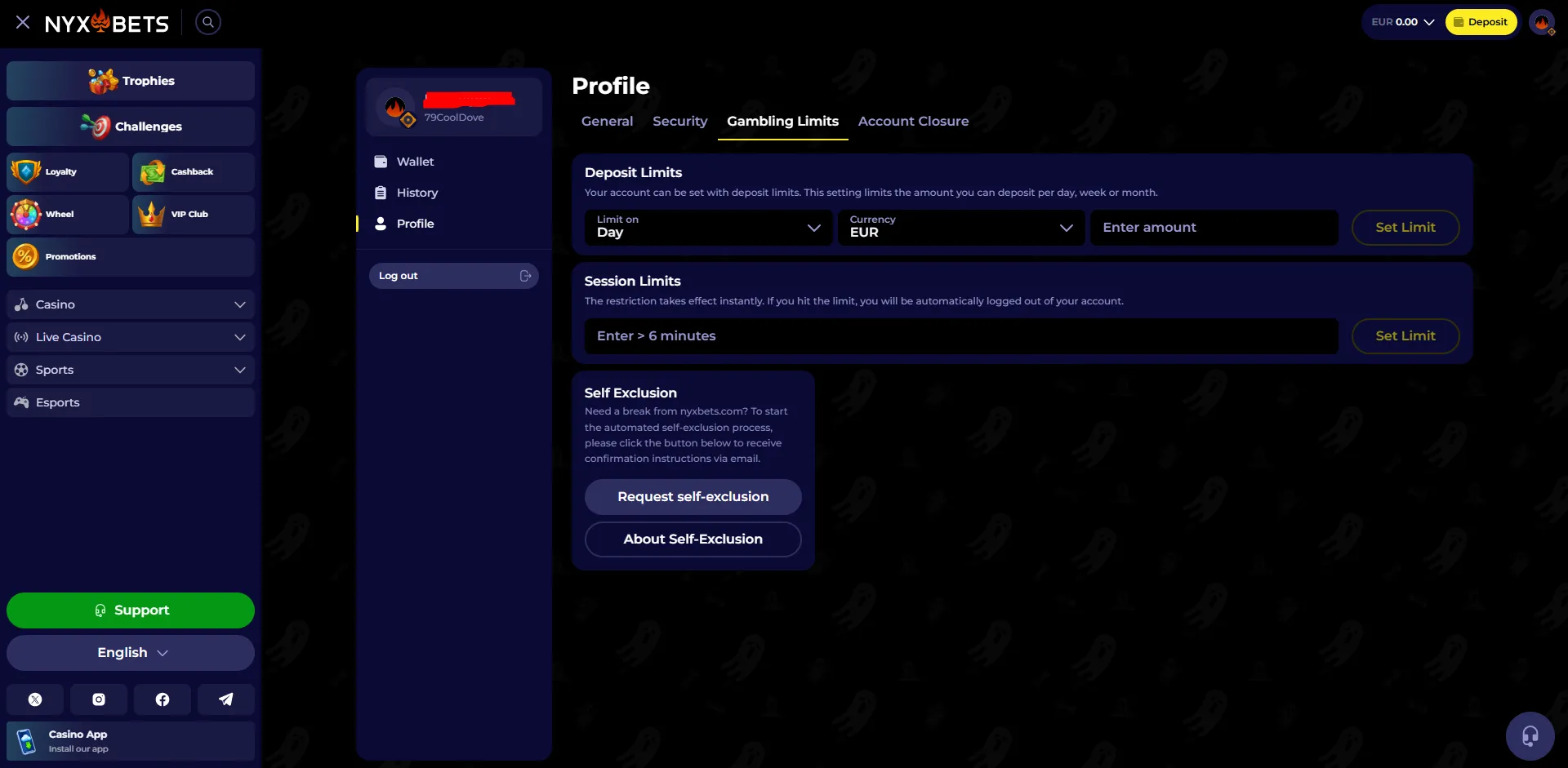 speellimieten instellen 2